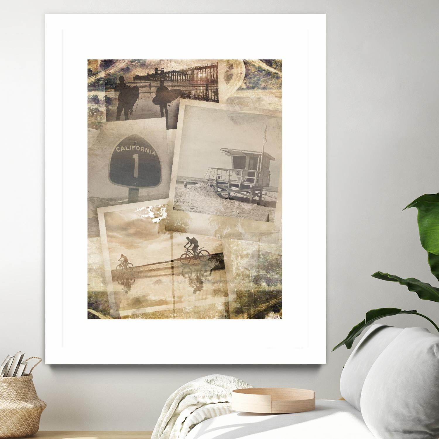 Los Angeles Polaroid Collage A by SEA Studio on GIANT ART - beige cityscapes & streets color photography