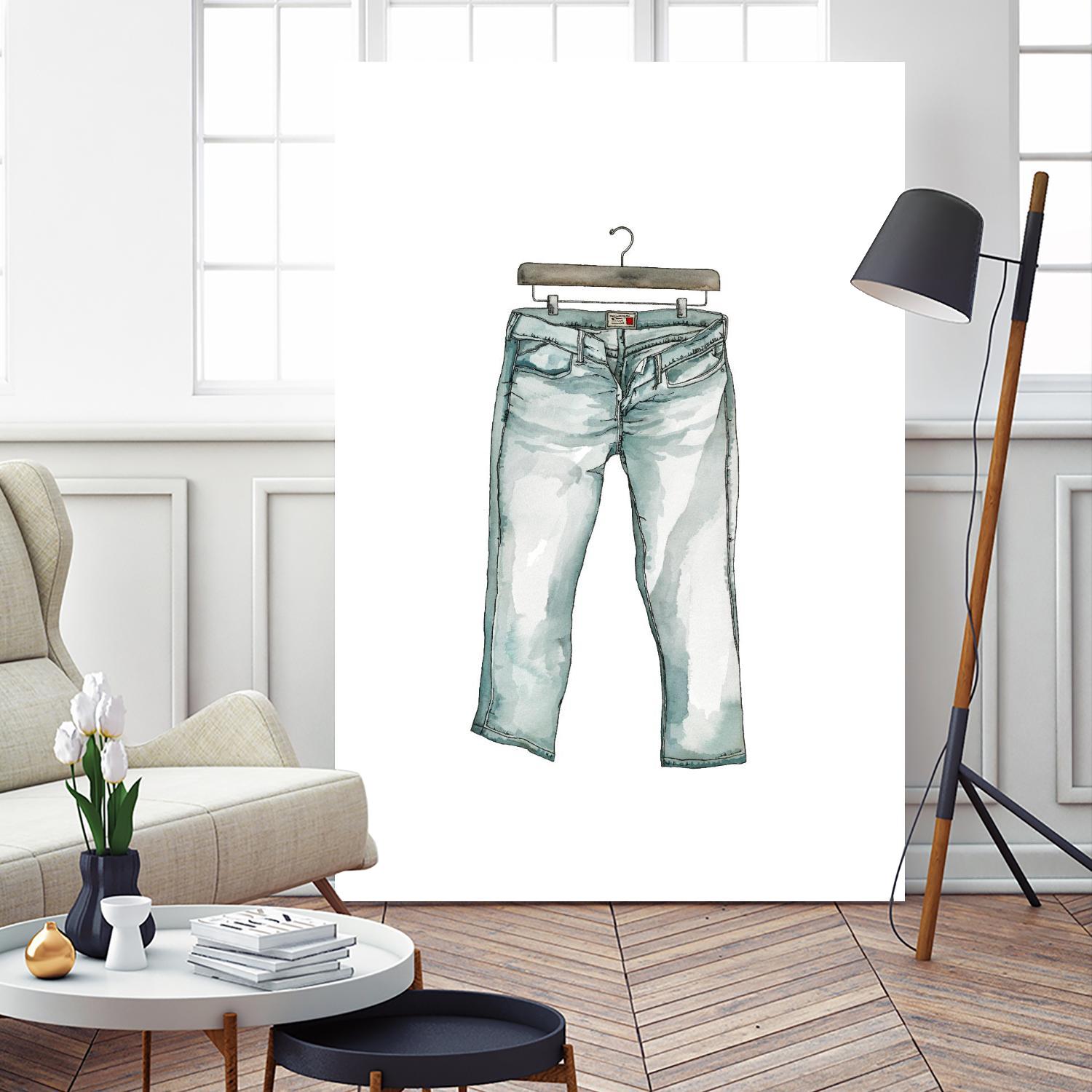 Wearables 2 by NM Studio on GIANT ART - blue figurative fashion