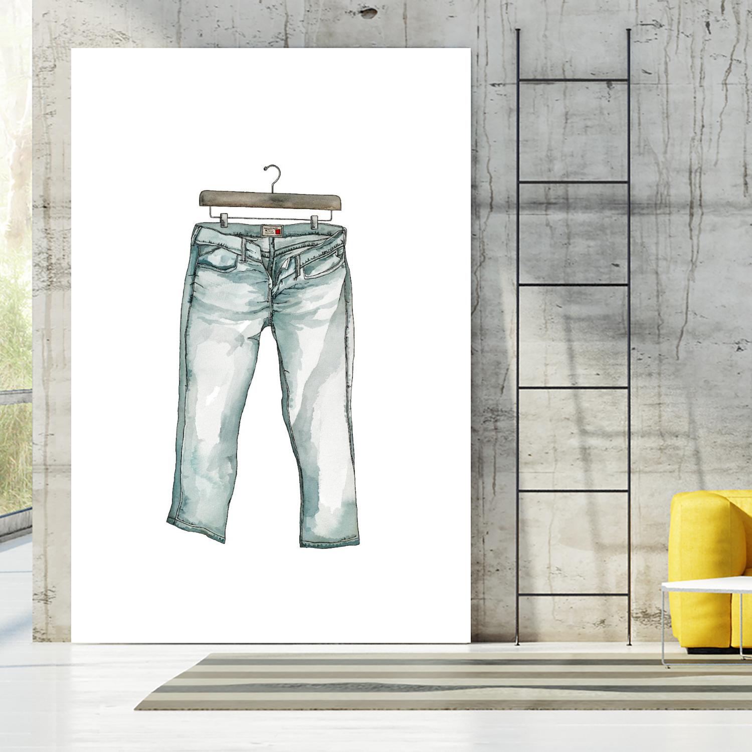 Wearables 2 by NM Studio on GIANT ART - blue figurative fashion