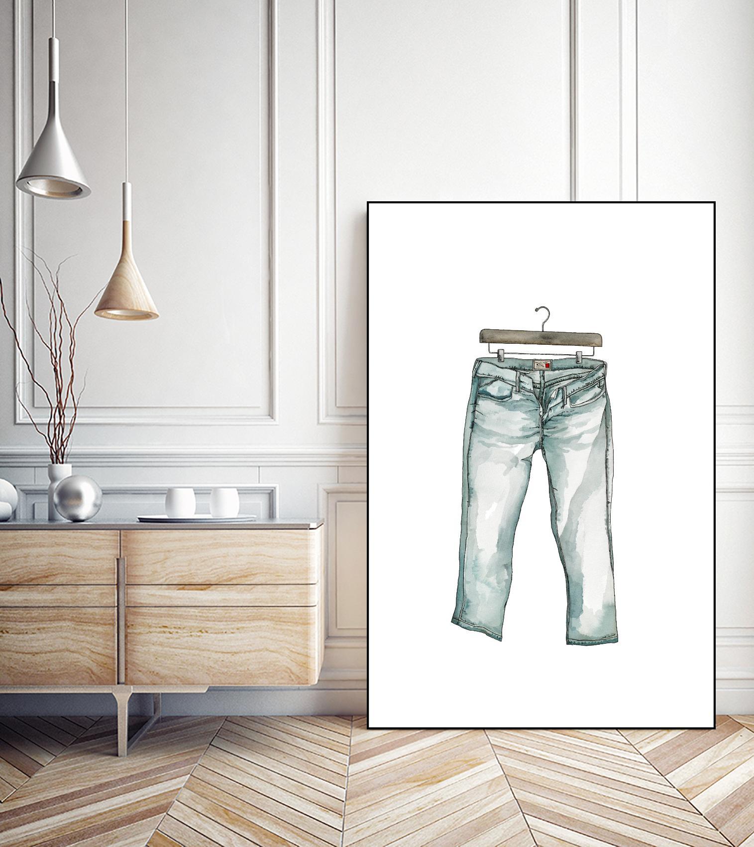 Wearables 2 by NM Studio on GIANT ART - blue figurative fashion