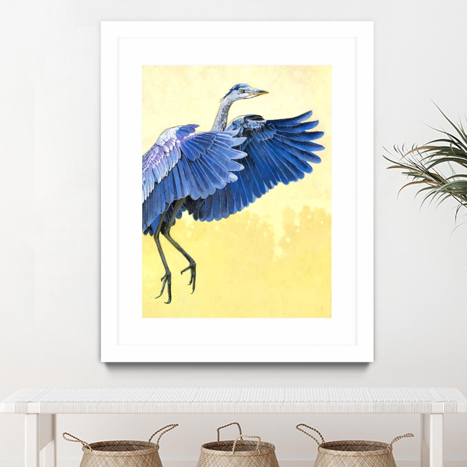 Great Blue Heron by Max Hayslette on GIANT ART - blue animal oiseau