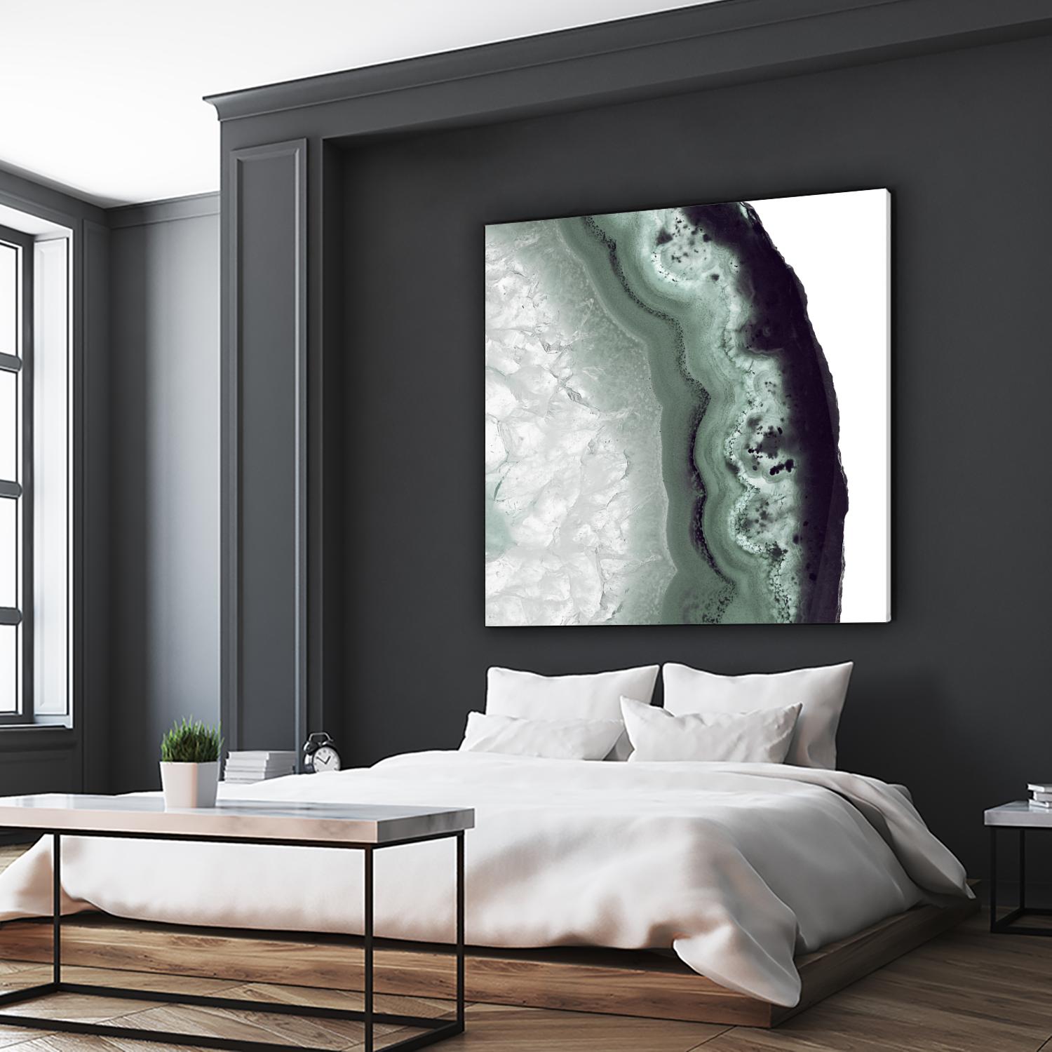 Sage Agate B by THE Studio on GIANT ART - green photo art