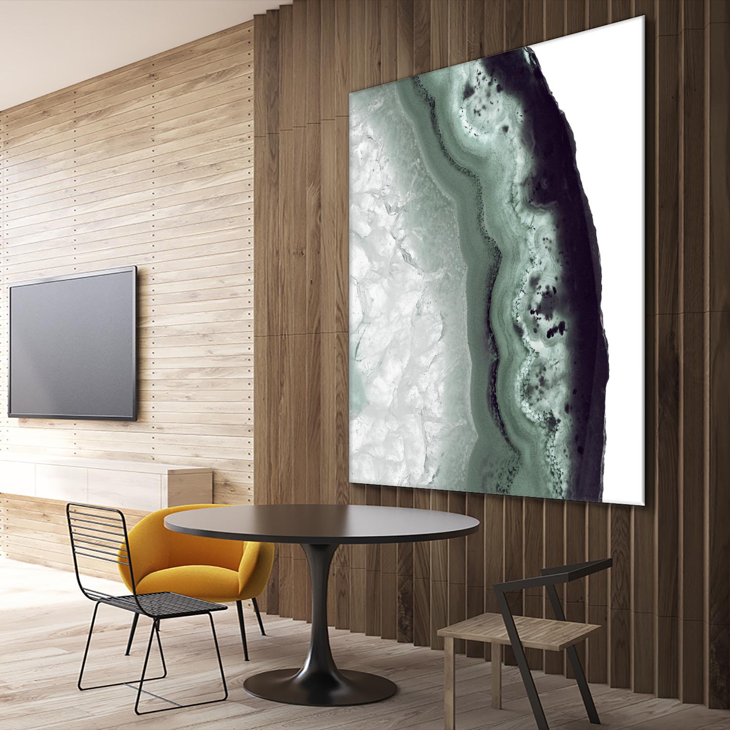 Sage Agate B by THE Studio on GIANT ART - green photo art