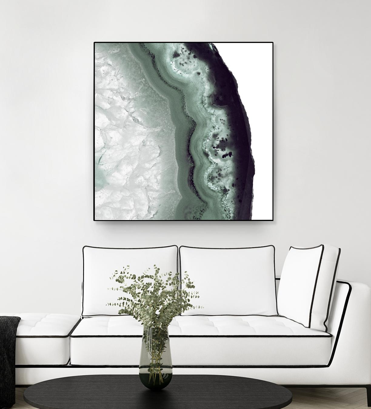 Sage Agate B by THE Studio on GIANT ART - green photo art