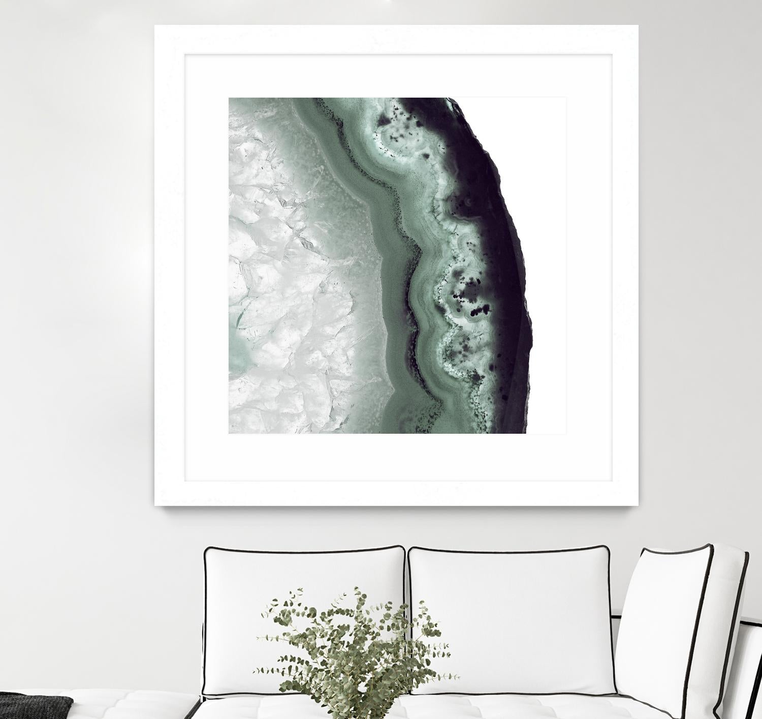 Sage Agate B by THE Studio on GIANT ART - green photo art
