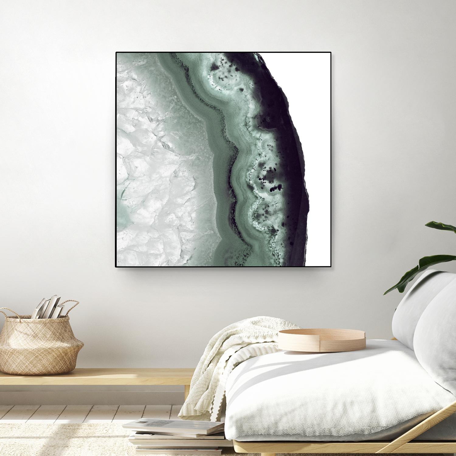 Sage Agate B by THE Studio on GIANT ART - green photo art