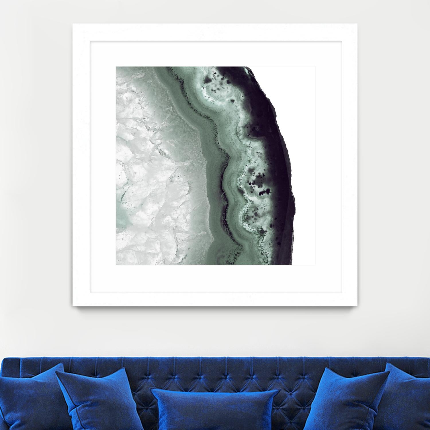 Sage Agate B by THE Studio on GIANT ART - green photo art