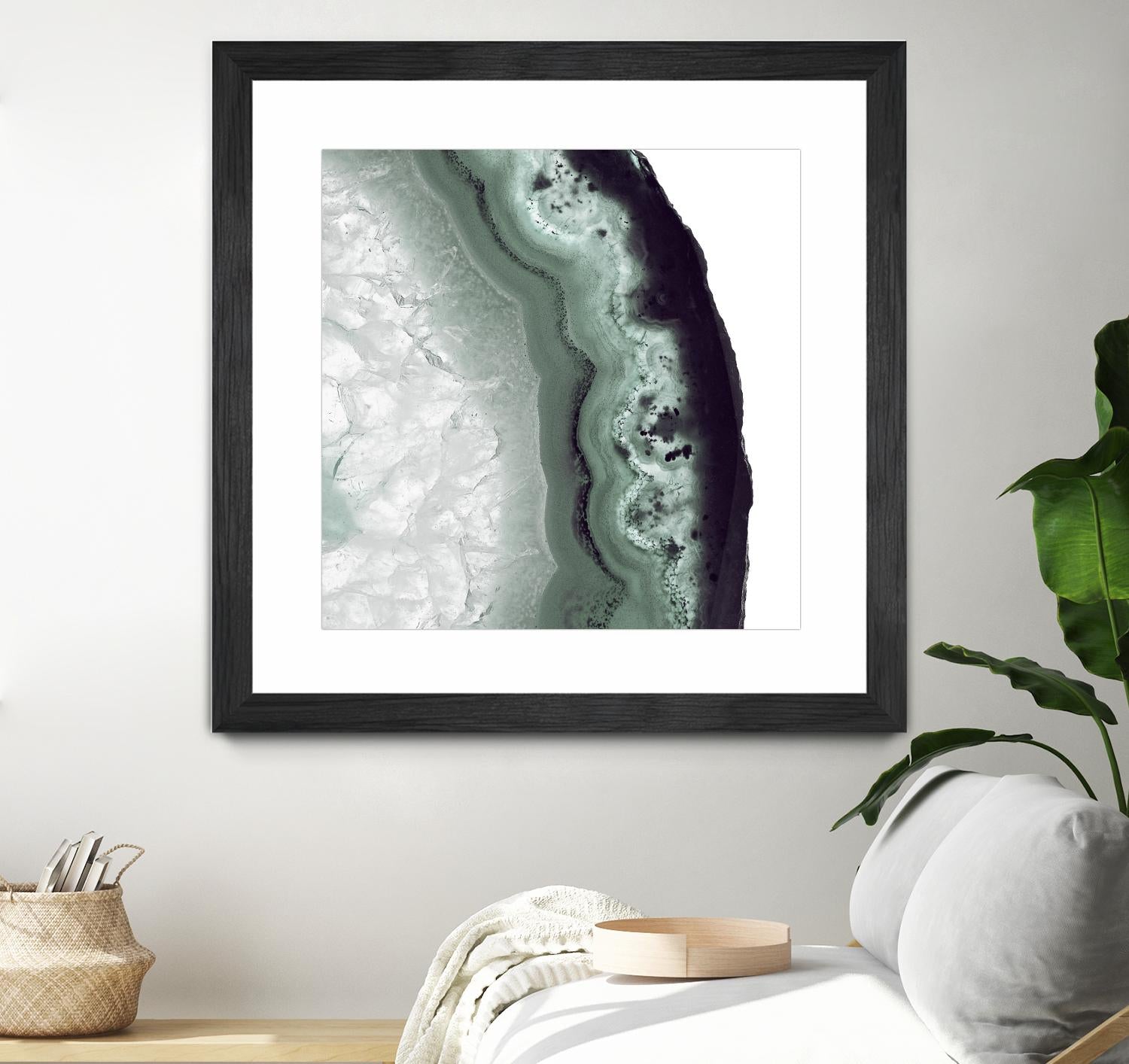 Sage Agate B by THE Studio on GIANT ART - green photo art