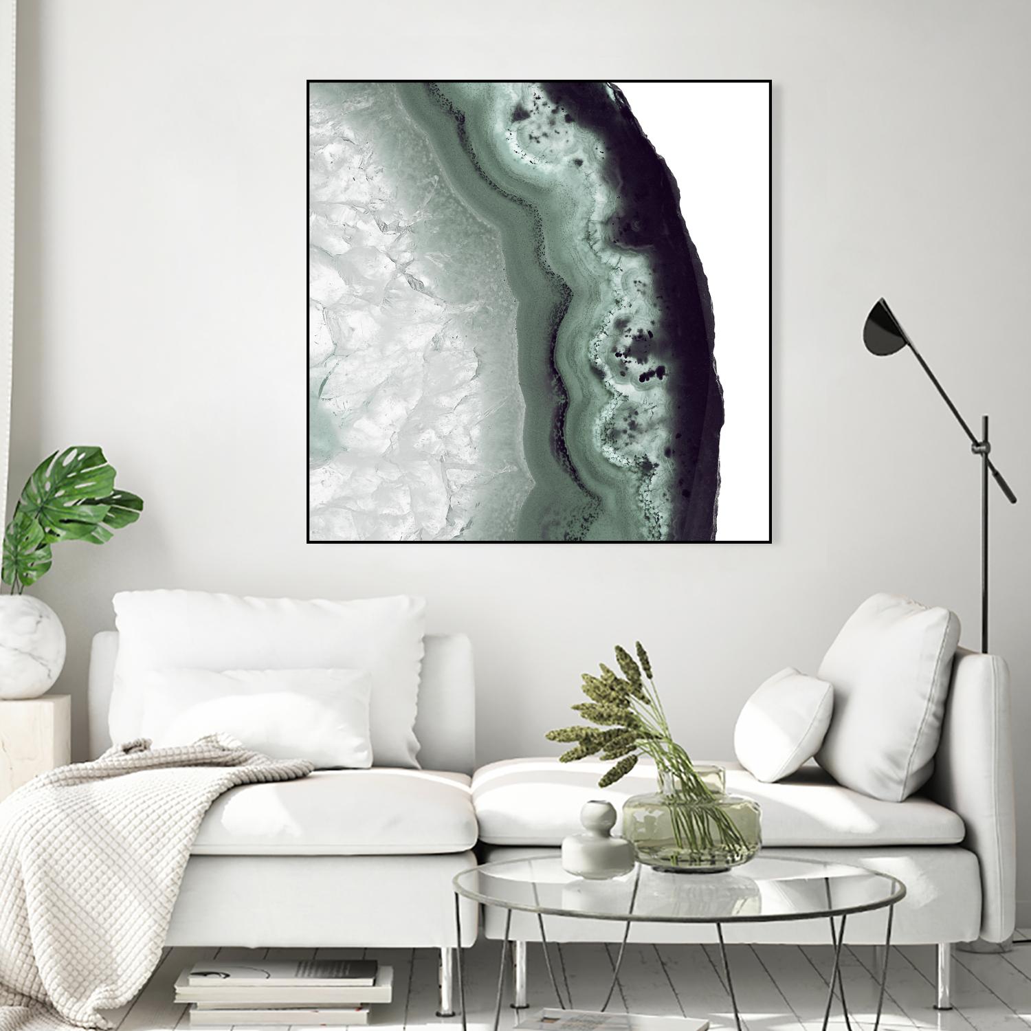 Sage Agate B by THE Studio on GIANT ART - green photo art