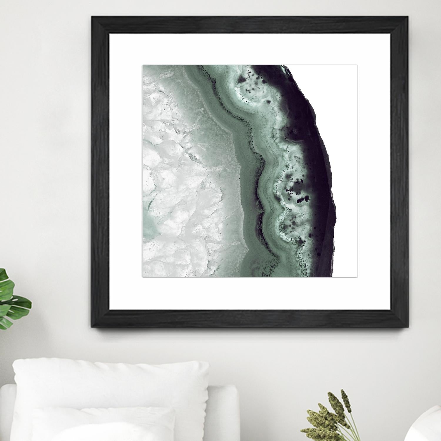 Sage Agate B by THE Studio on GIANT ART - green photo art