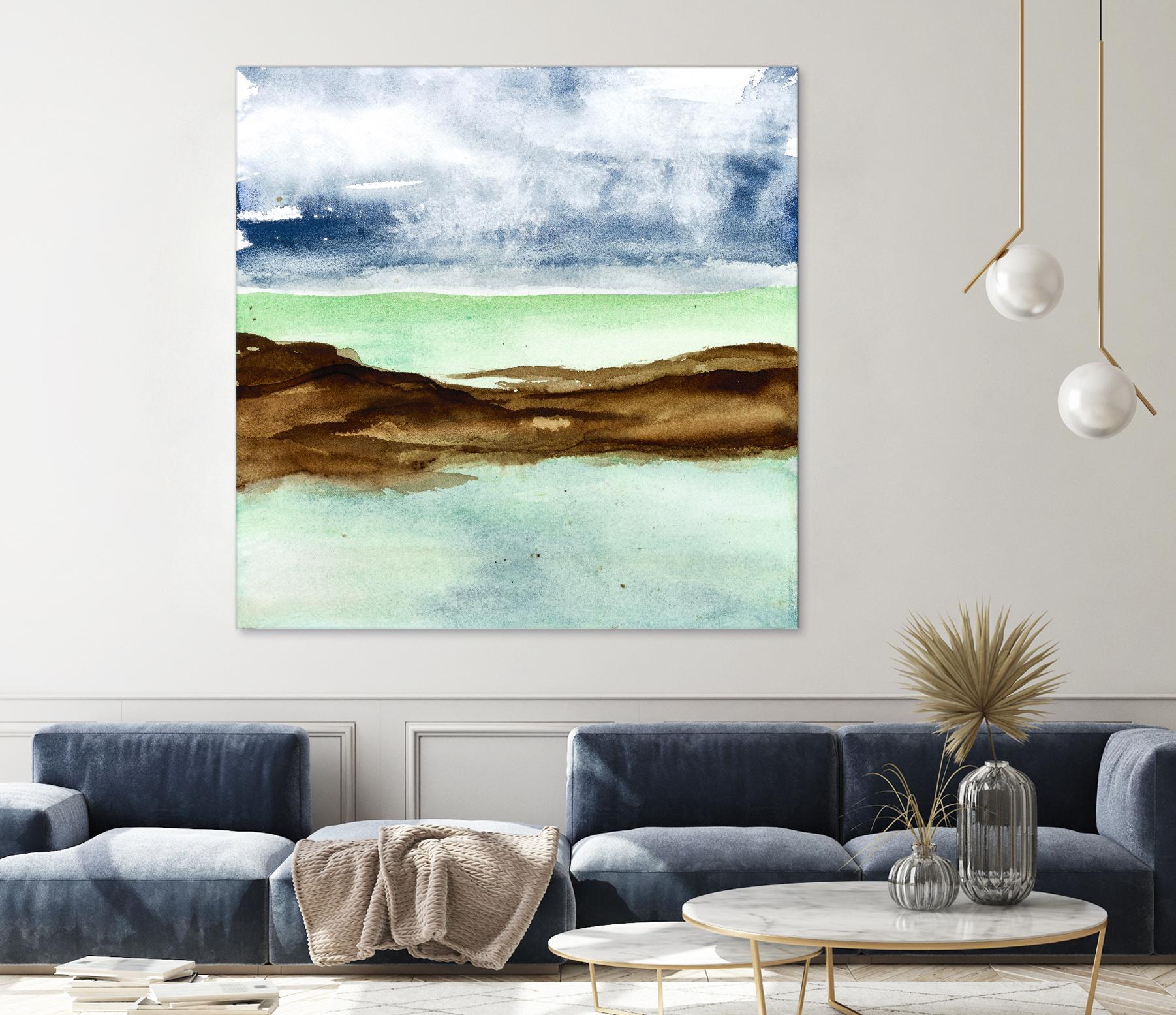 Shore I by Chris Paschke on GIANT ART - green sea scene