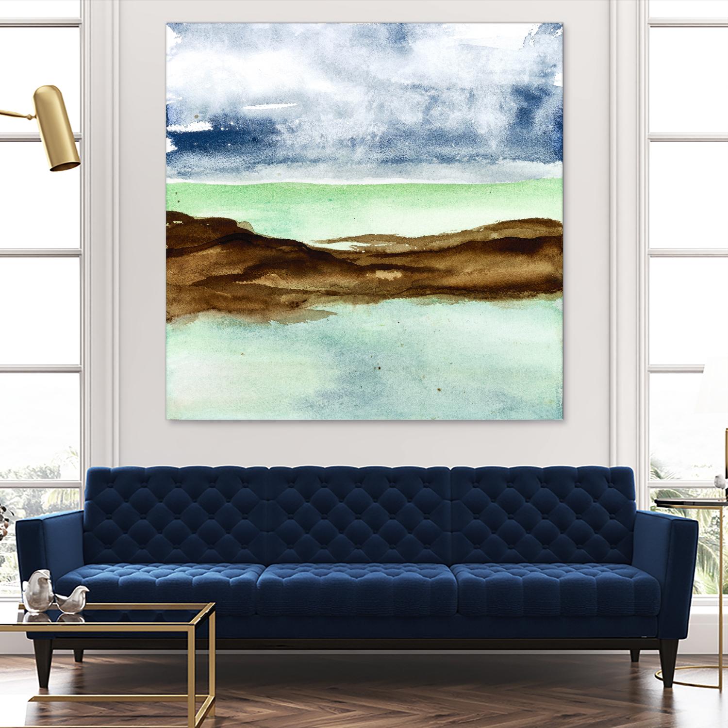 Shore I by Chris Paschke on GIANT ART - green sea scene