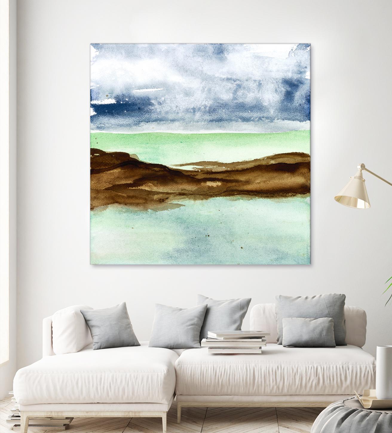 Shore I by Chris Paschke on GIANT ART - green sea scene