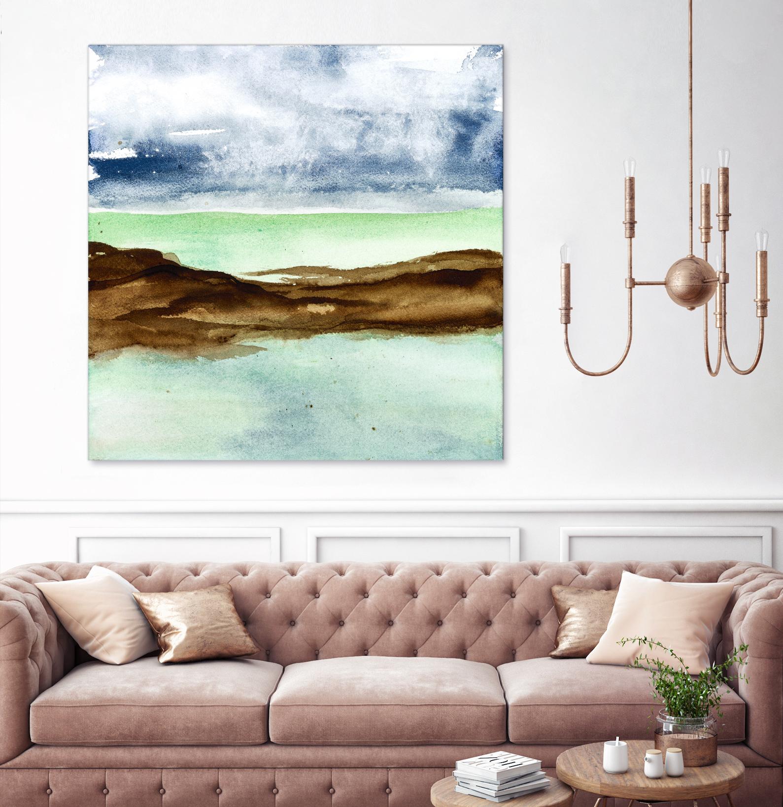 Shore I by Chris Paschke on GIANT ART - green sea scene