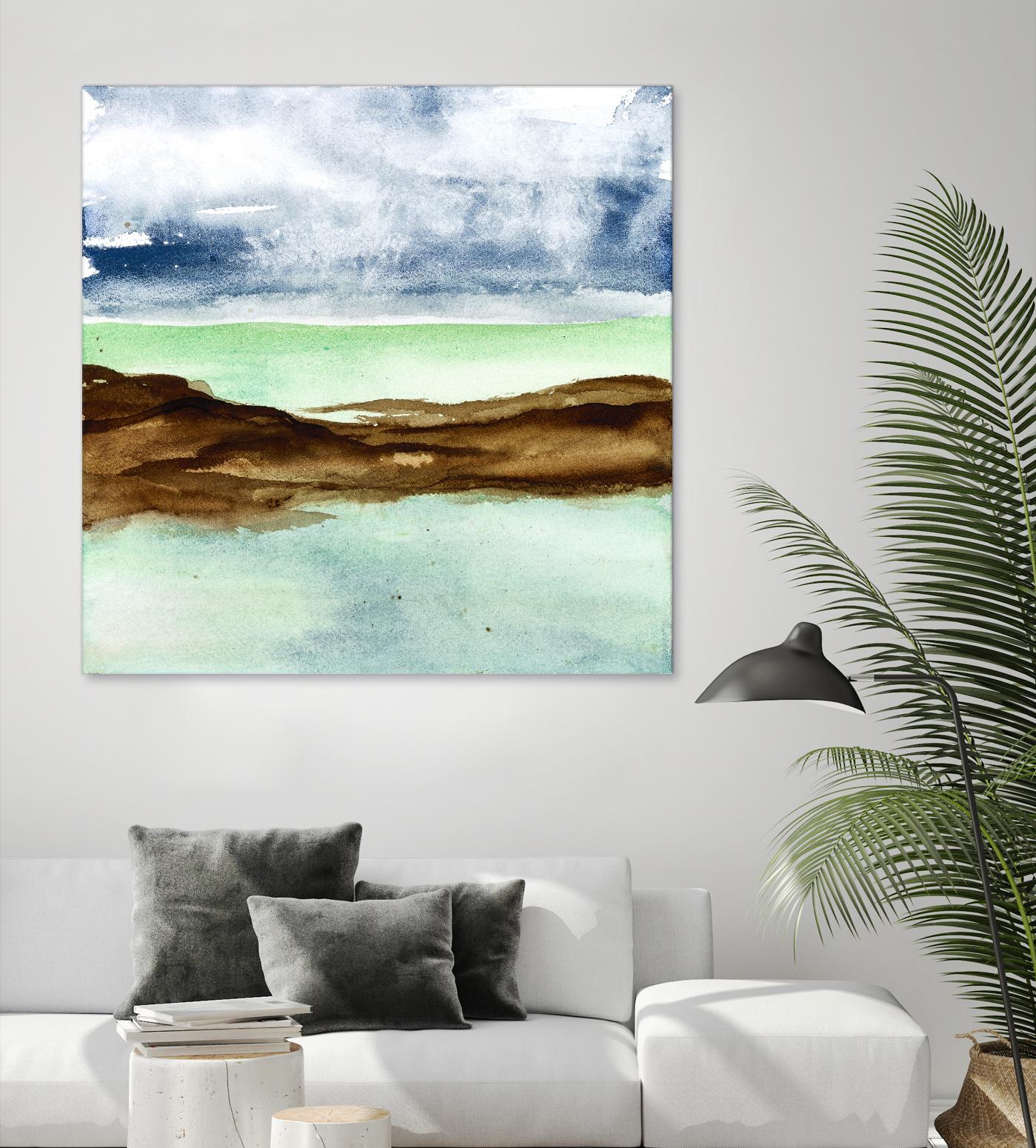 Shore I by Chris Paschke on GIANT ART - green sea scene