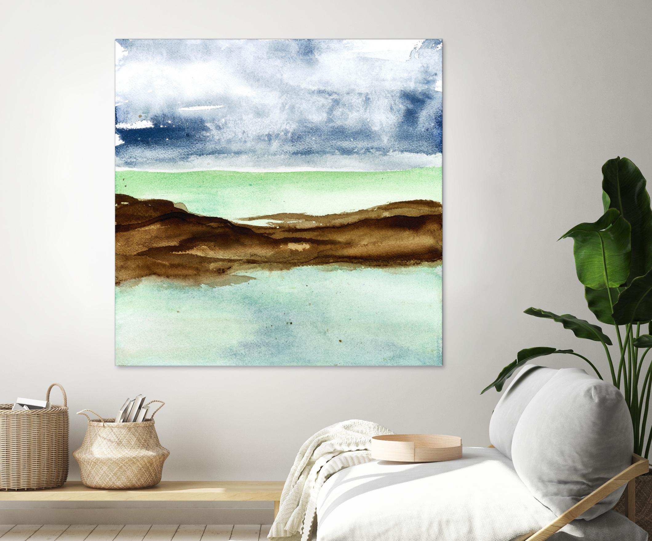 Shore I by Chris Paschke on GIANT ART - green sea scene