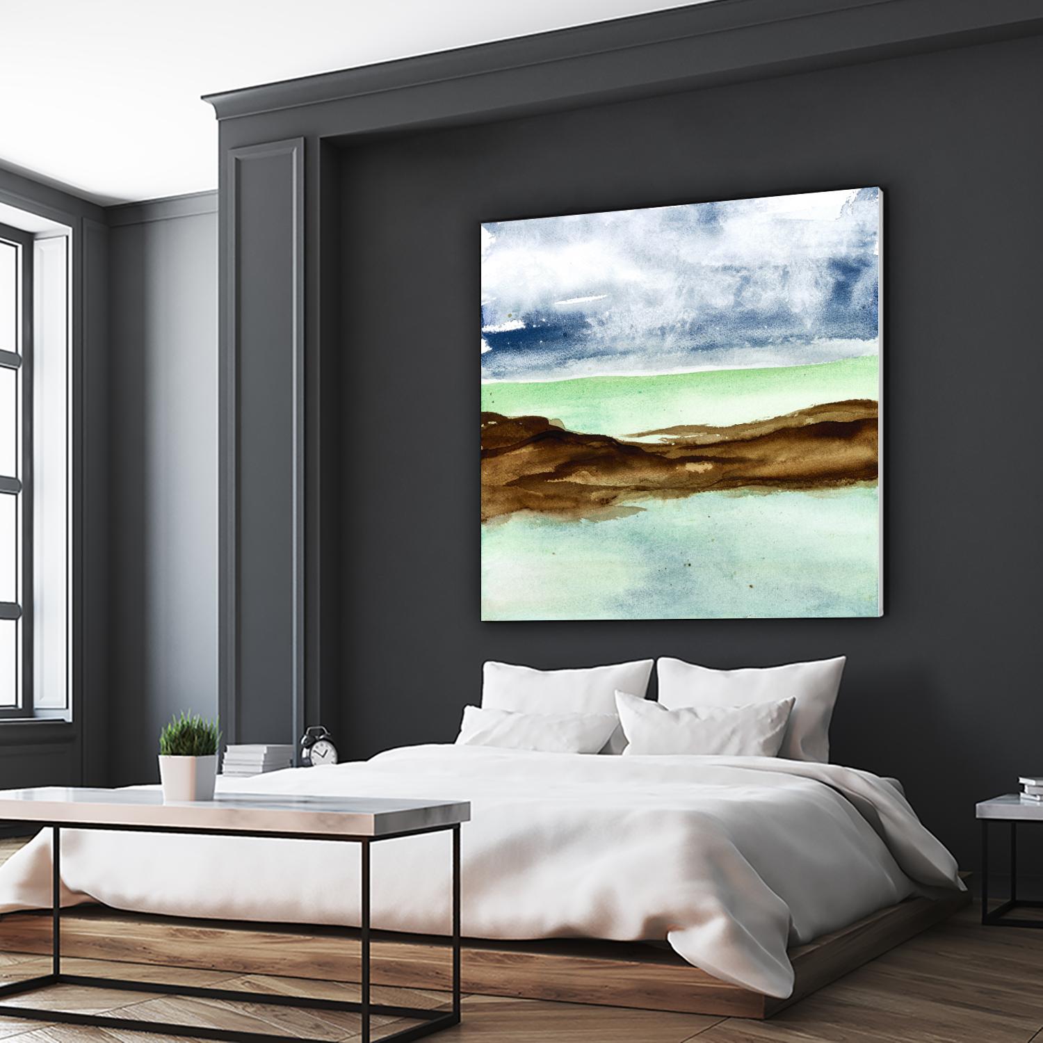 Shore I by Chris Paschke on GIANT ART - green sea scene