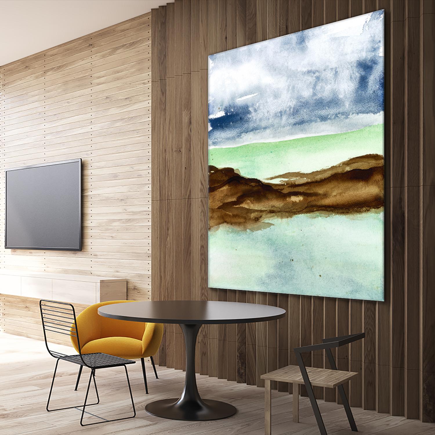 Shore I by Chris Paschke on GIANT ART - green sea scene