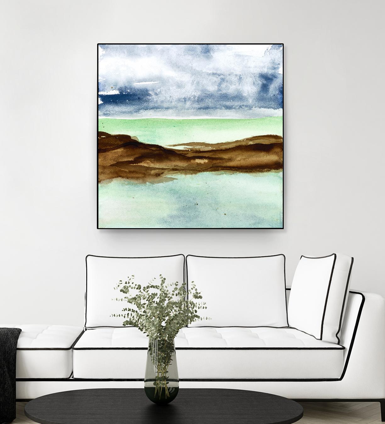 Shore I by Chris Paschke on GIANT ART - green sea scene