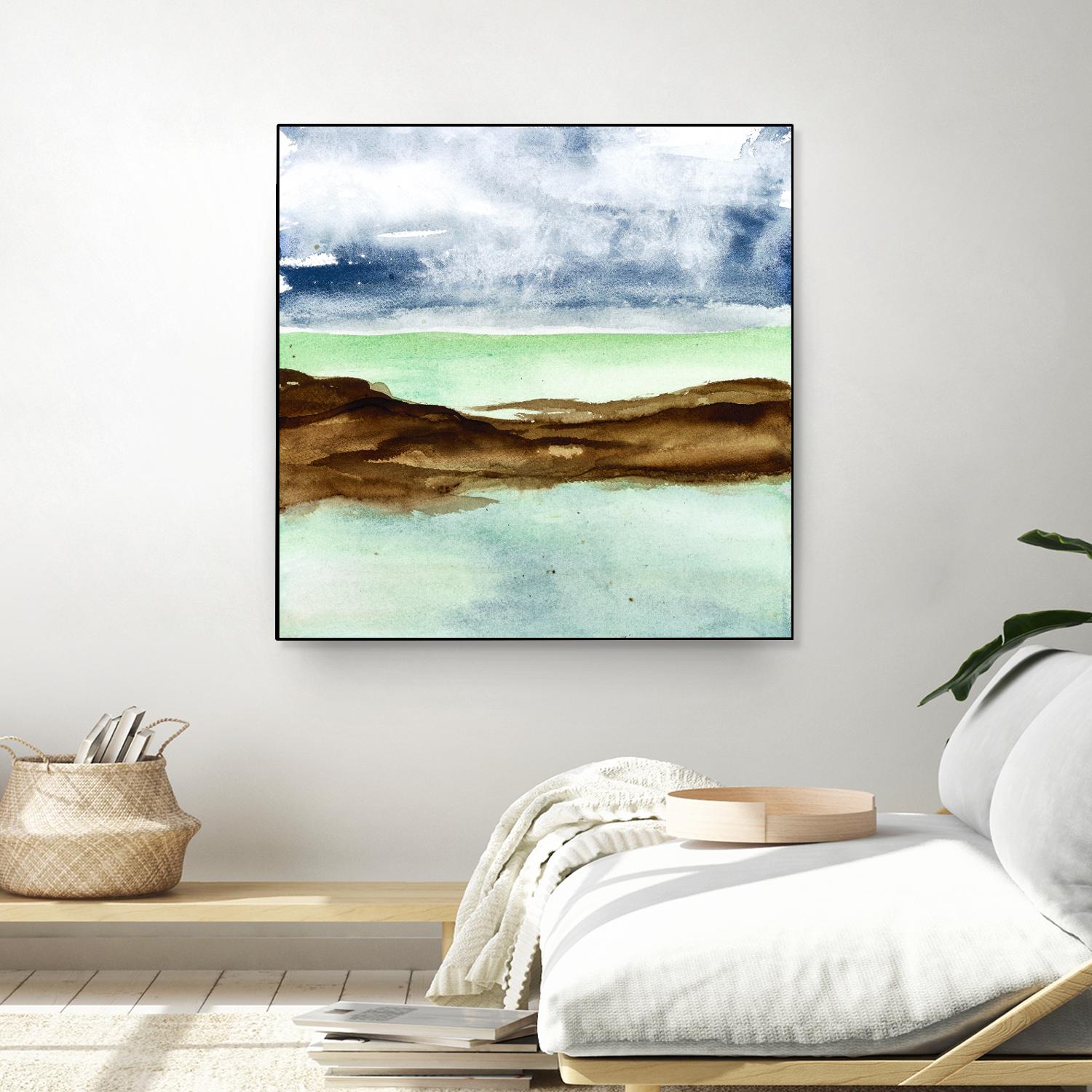 Shore I by Chris Paschke on GIANT ART - green sea scene