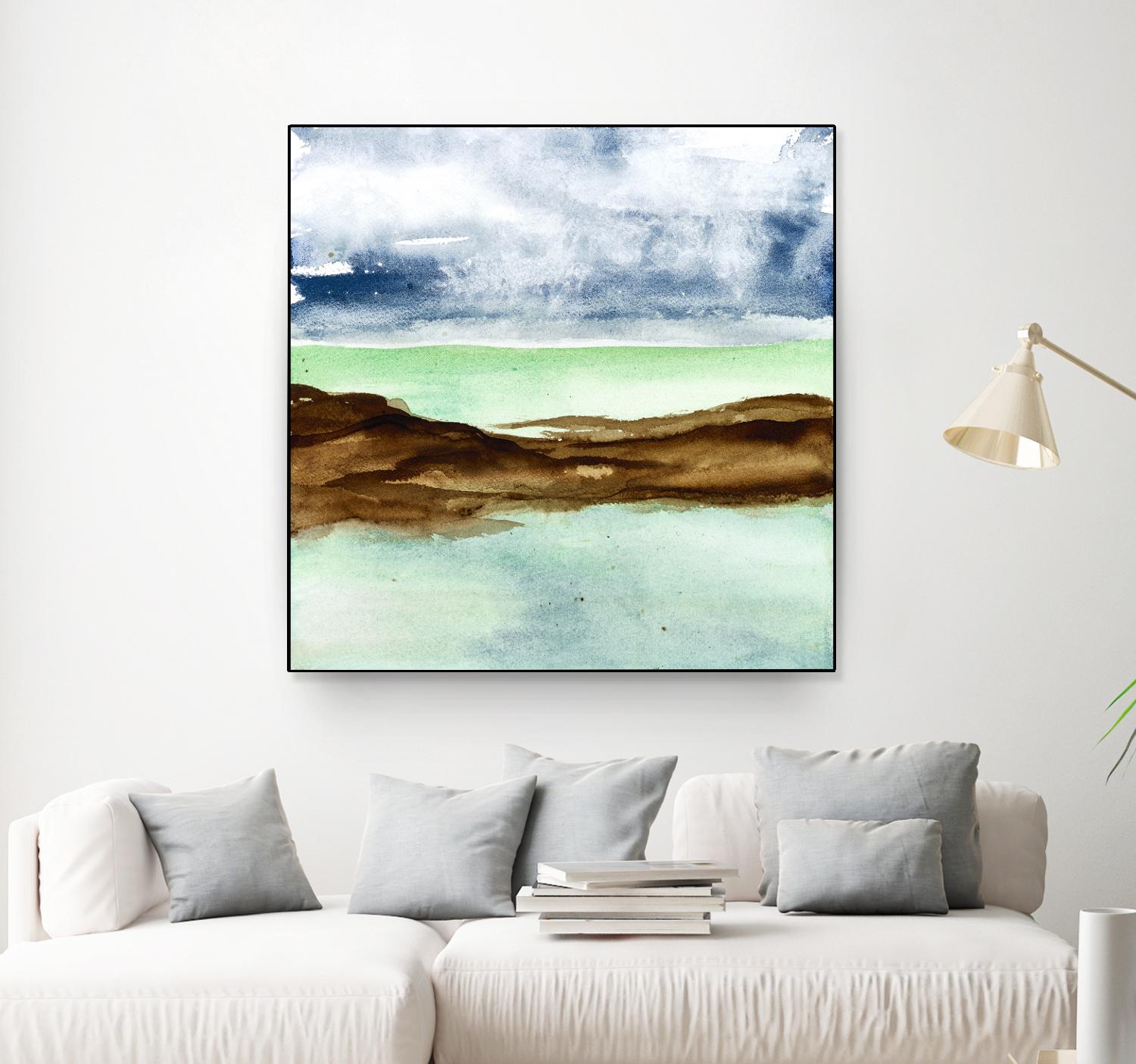 Shore I by Chris Paschke on GIANT ART - green sea scene