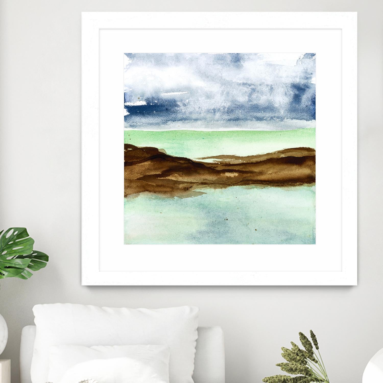 Shore I by Chris Paschke on GIANT ART - green sea scene