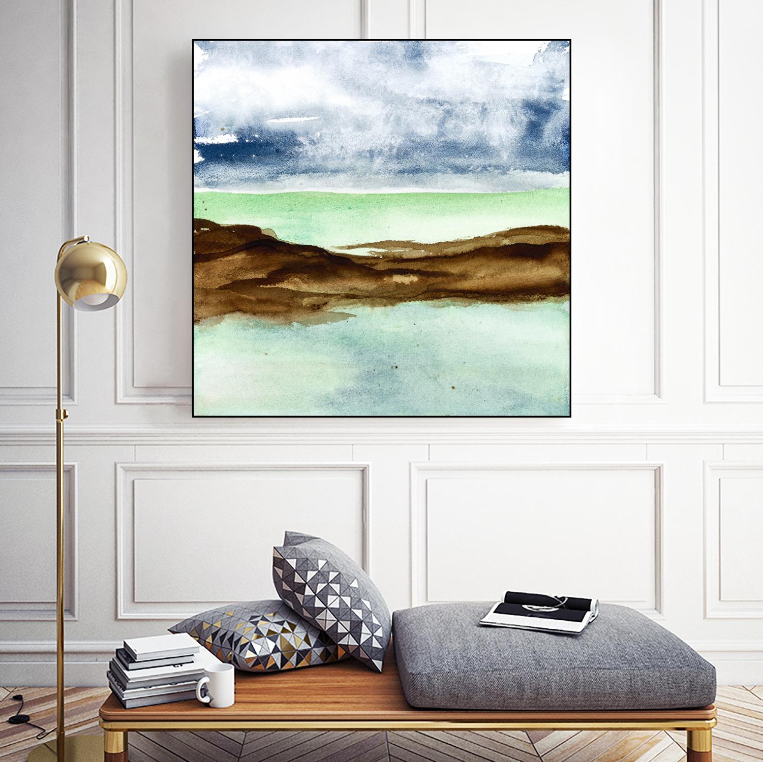 Shore I by Chris Paschke on GIANT ART - green sea scene