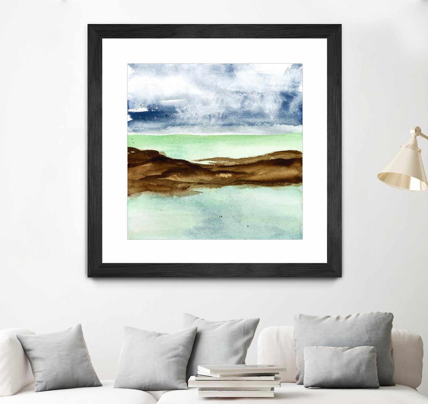 Shore I by Chris Paschke on GIANT ART - green sea scene