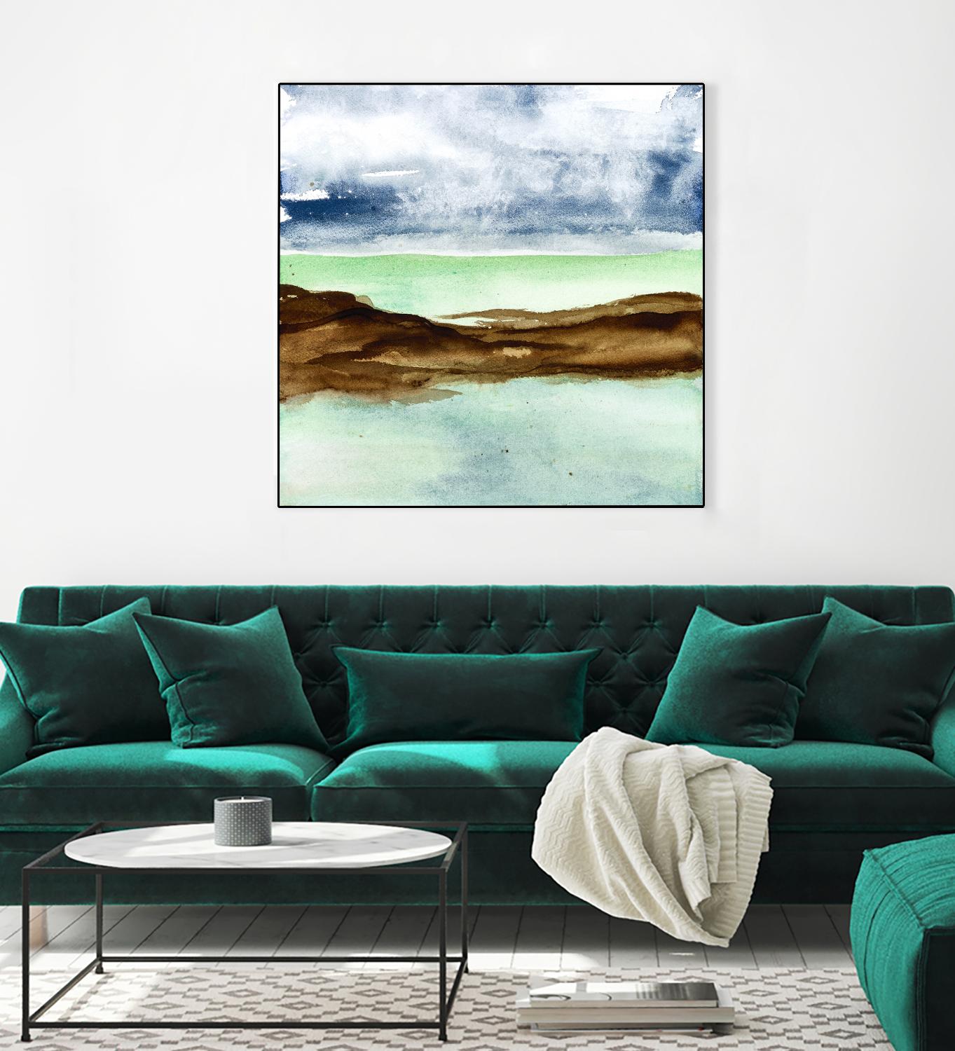 Shore I by Chris Paschke on GIANT ART - green sea scene