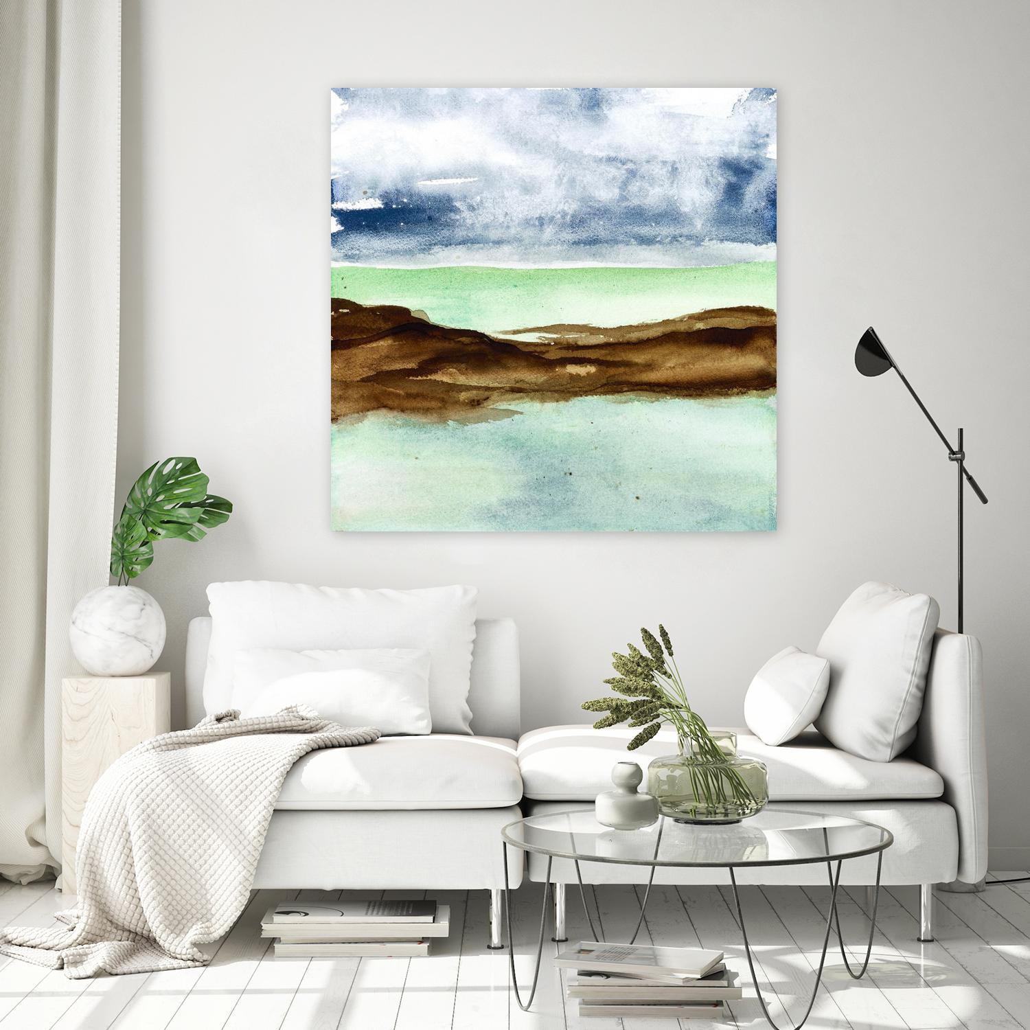 Shore I by Chris Paschke on GIANT ART - green sea scene