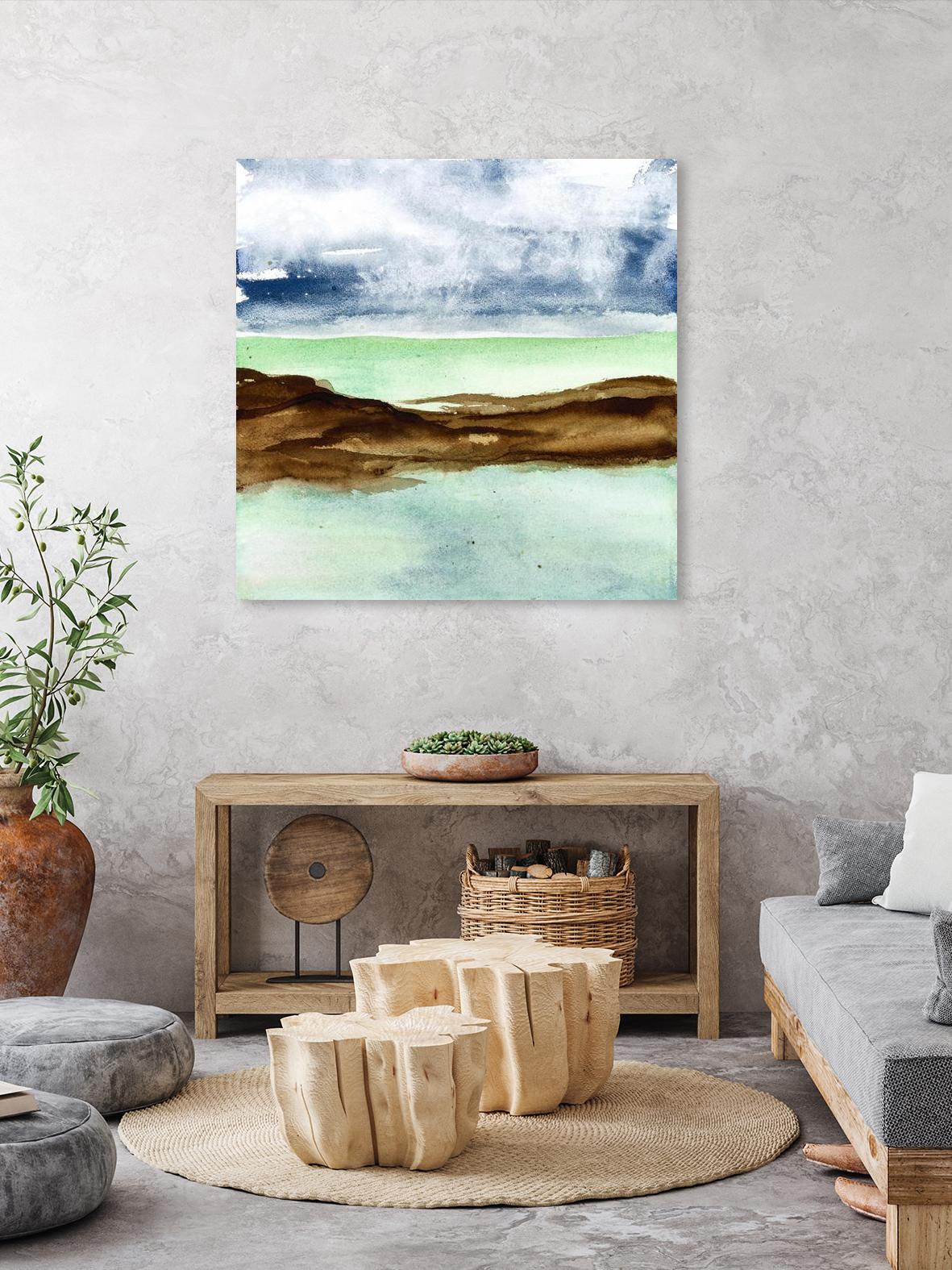 Shore I by Chris Paschke on GIANT ART - green sea scene