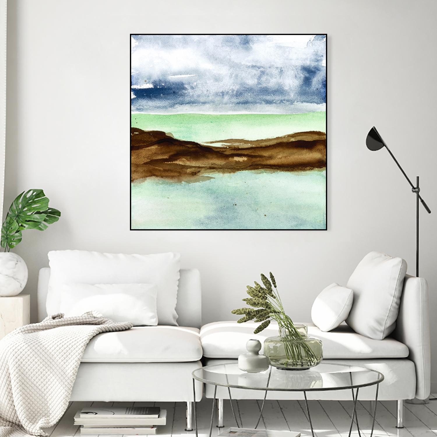 Shore I by Chris Paschke on GIANT ART - green sea scene