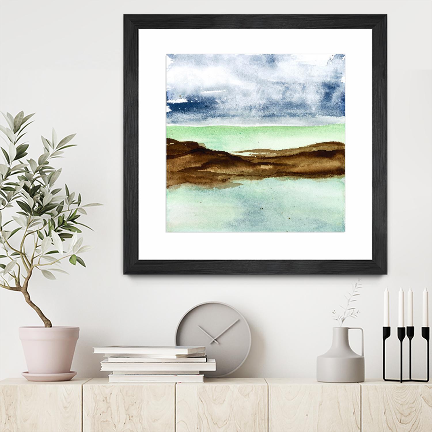 Shore I by Chris Paschke on GIANT ART - green sea scene