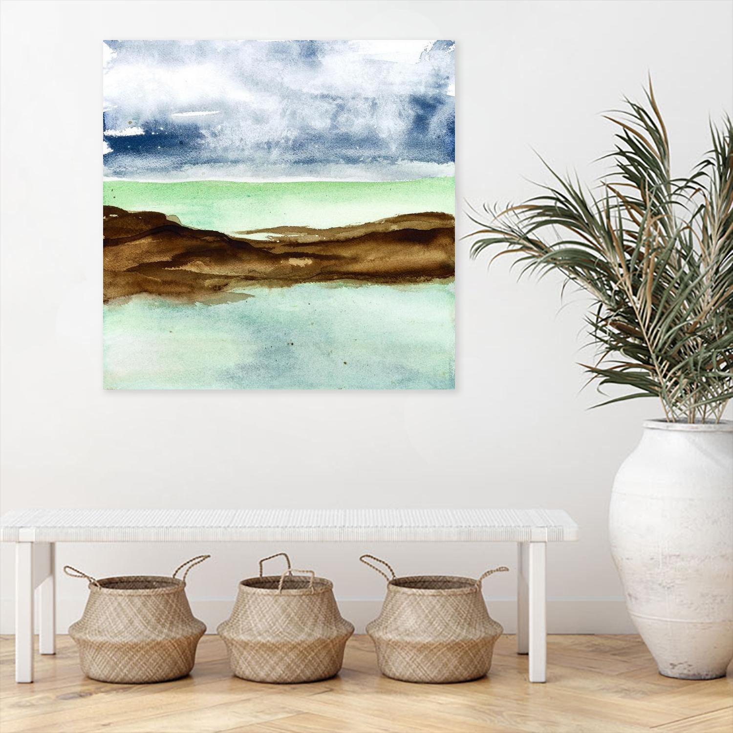 Shore I by Chris Paschke on GIANT ART - green sea scene