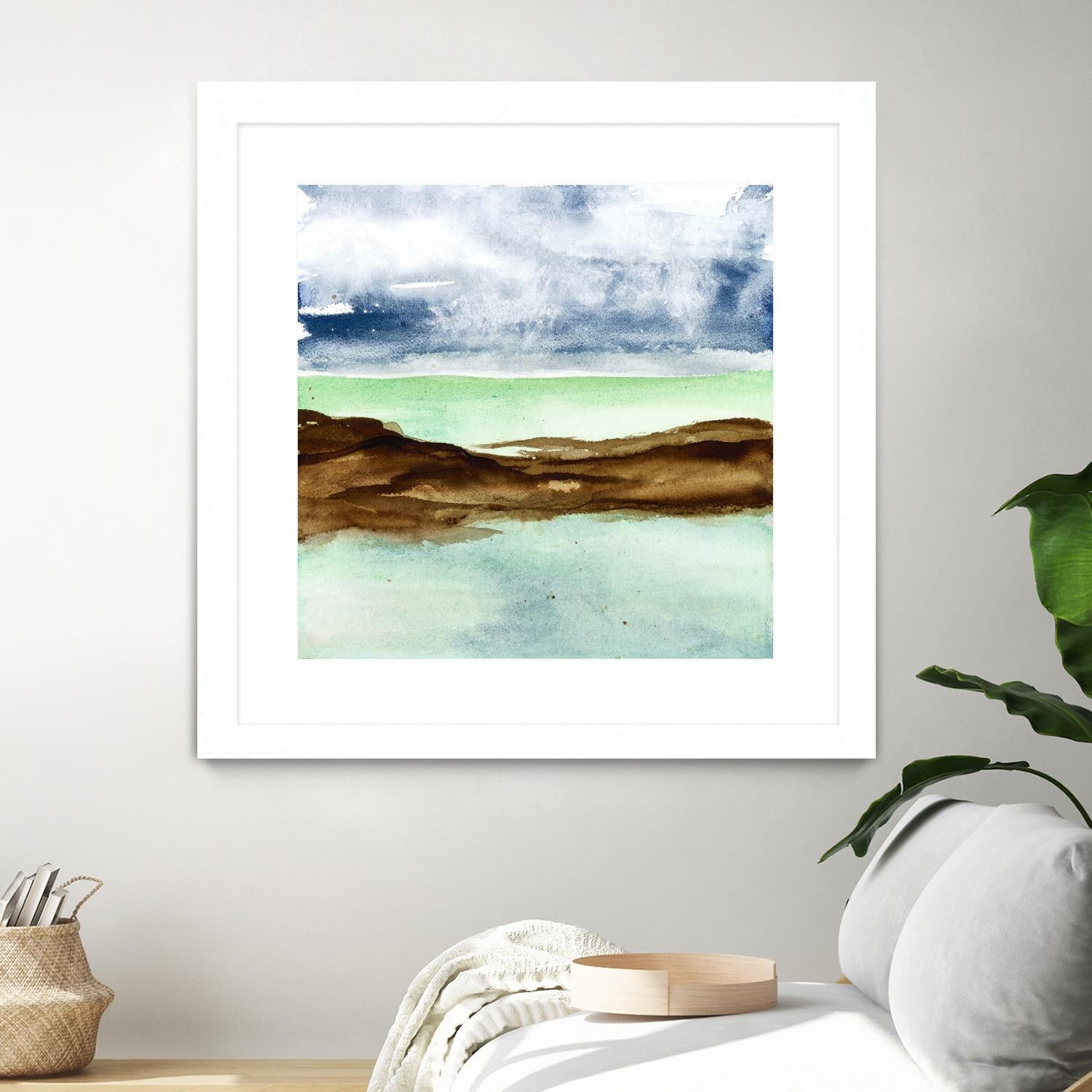 Shore I by Chris Paschke on GIANT ART - green sea scene