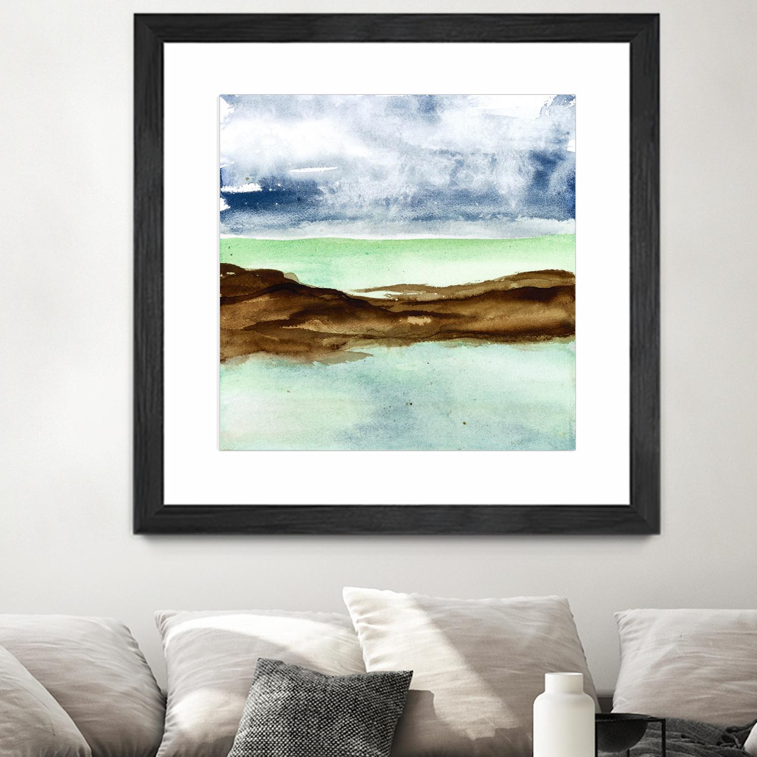 Shore I by Chris Paschke on GIANT ART - green sea scene