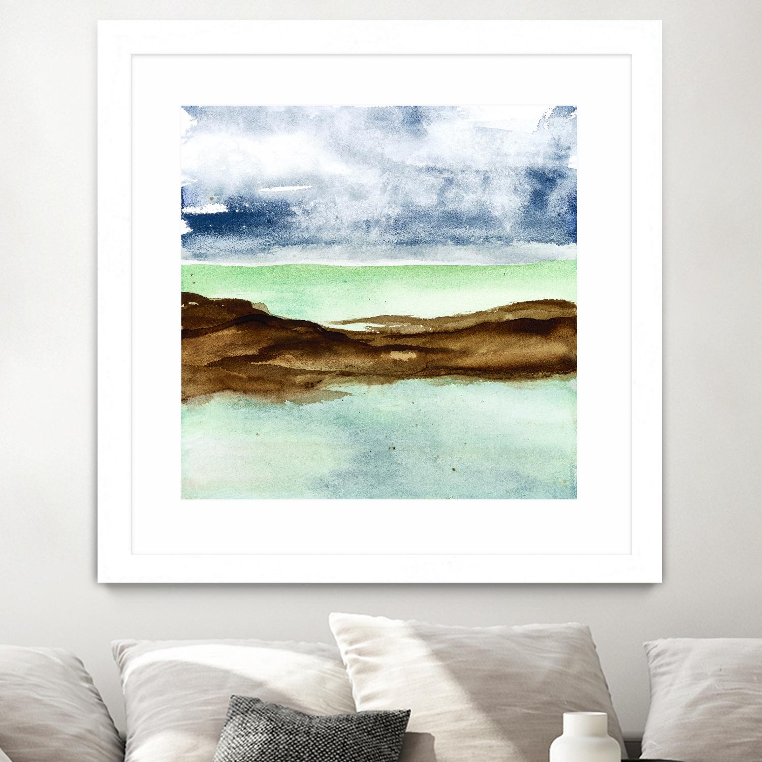 Shore I by Chris Paschke on GIANT ART - green sea scene