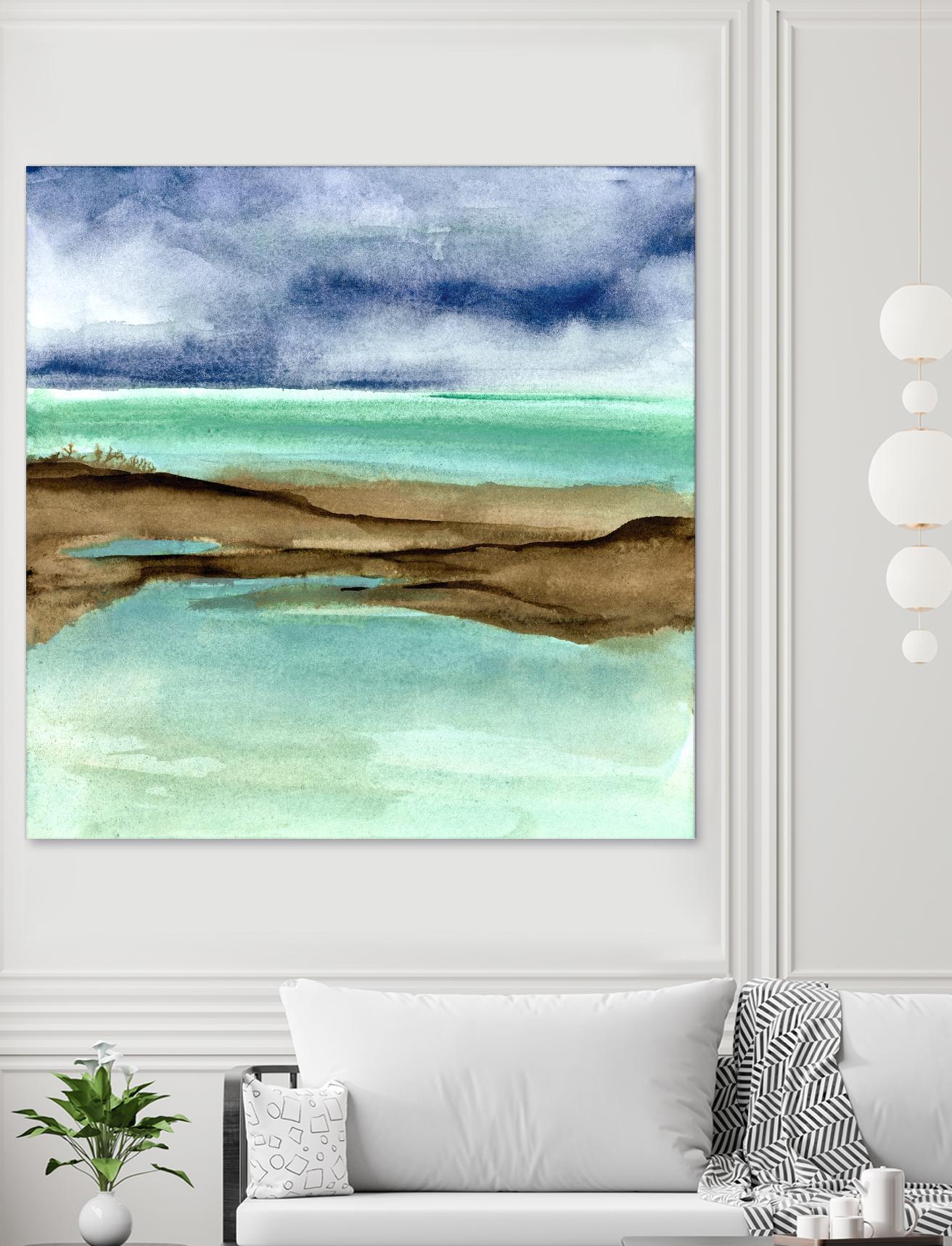 Shore V by Chris Paschke on GIANT ART - blue sea scene