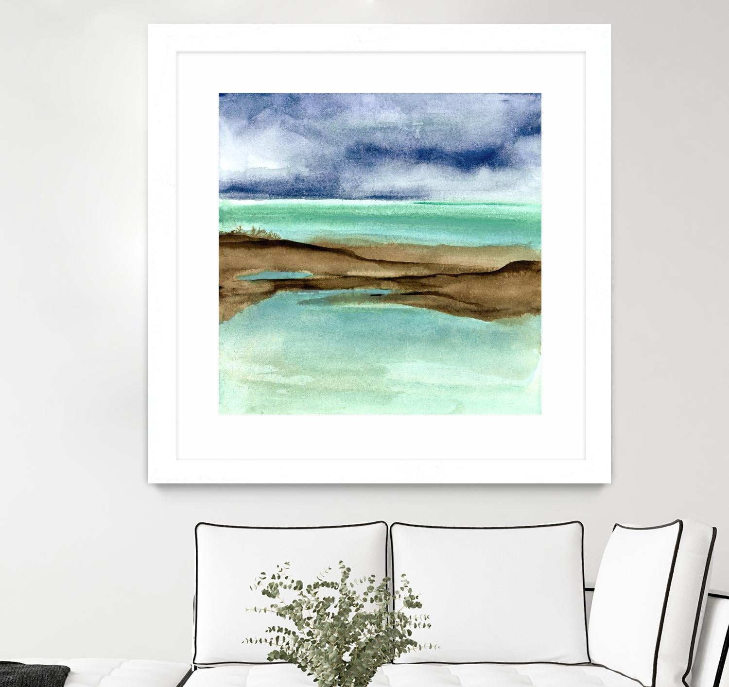 Shore V by Chris Paschke on GIANT ART - blue sea scene