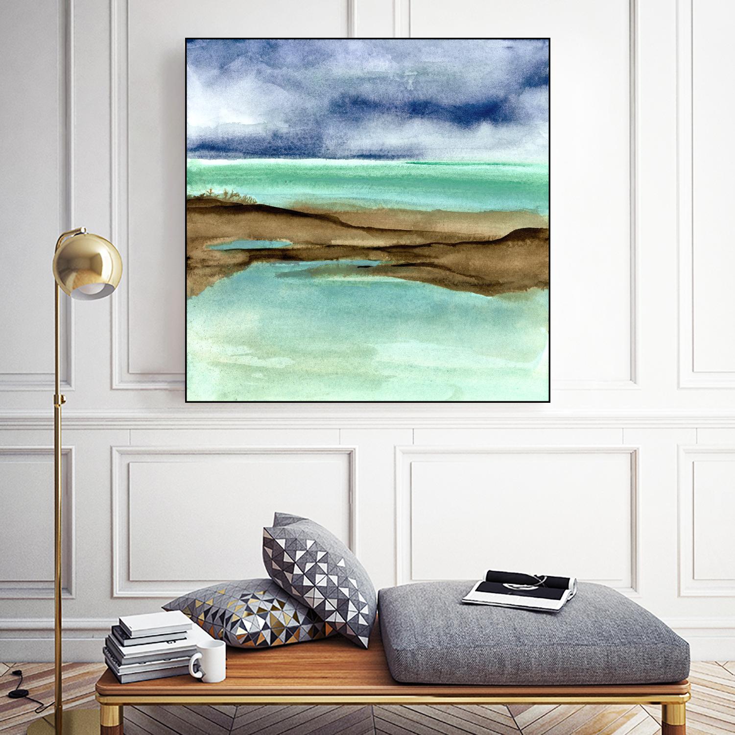 Shore V by Chris Paschke on GIANT ART - blue sea scene