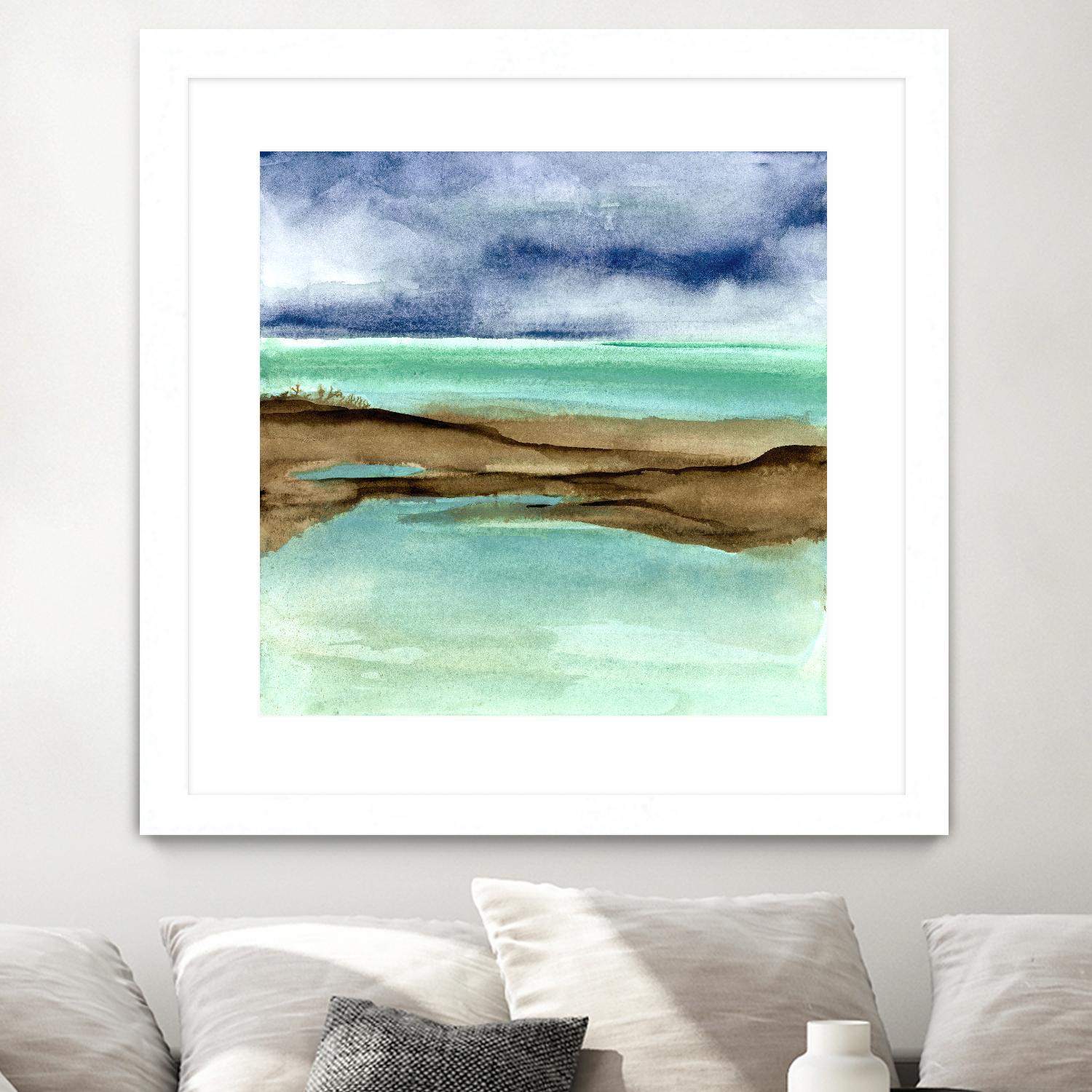 Shore V by Chris Paschke on GIANT ART - blue sea scene