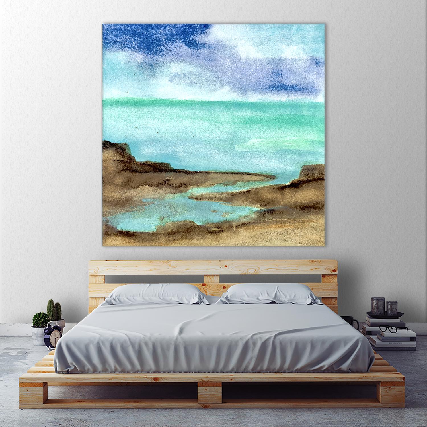 Shore VII by Chris Paschke on GIANT ART - blue sea scene
