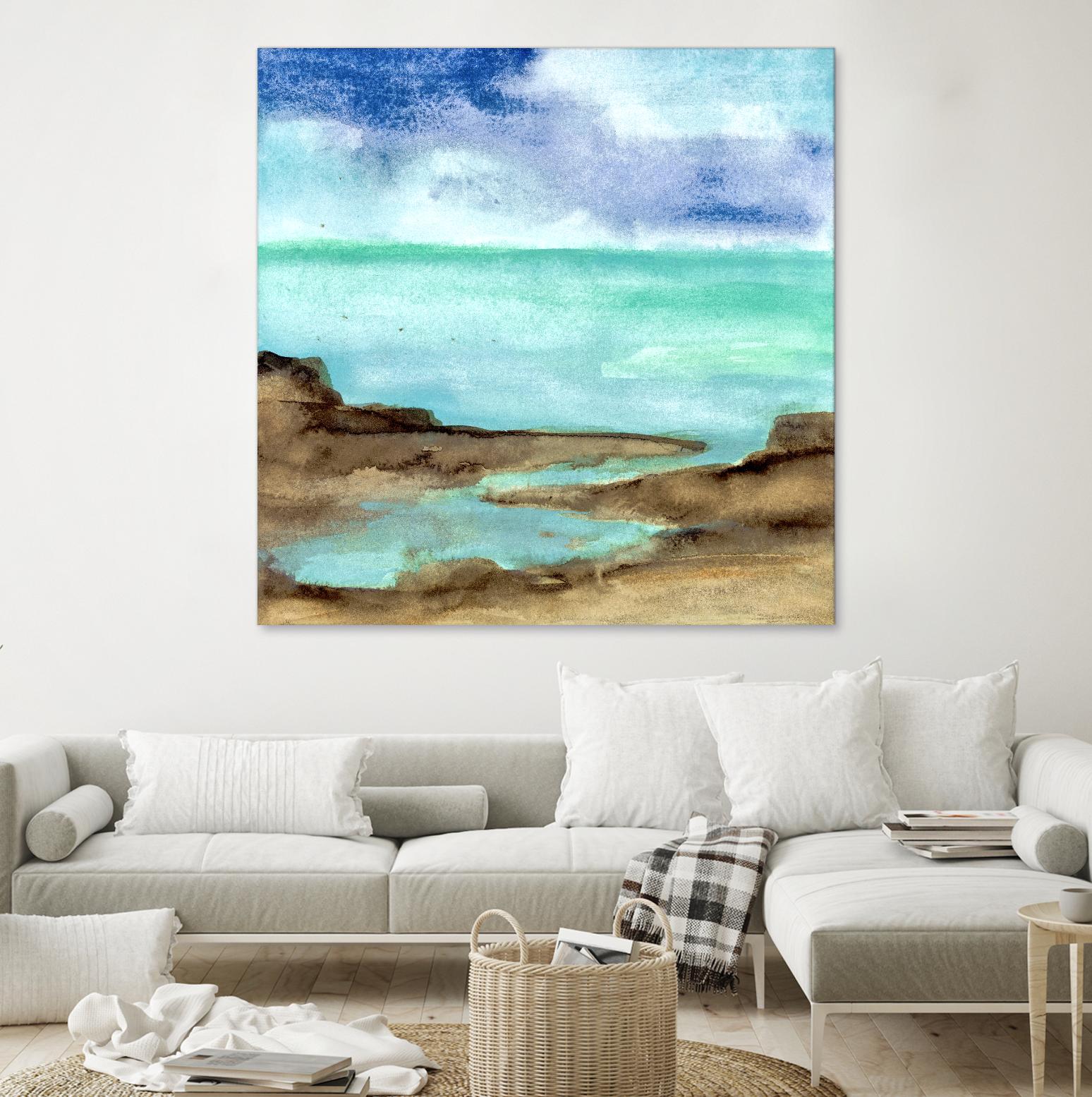Shore VII by Chris Paschke on GIANT ART - blue sea scene