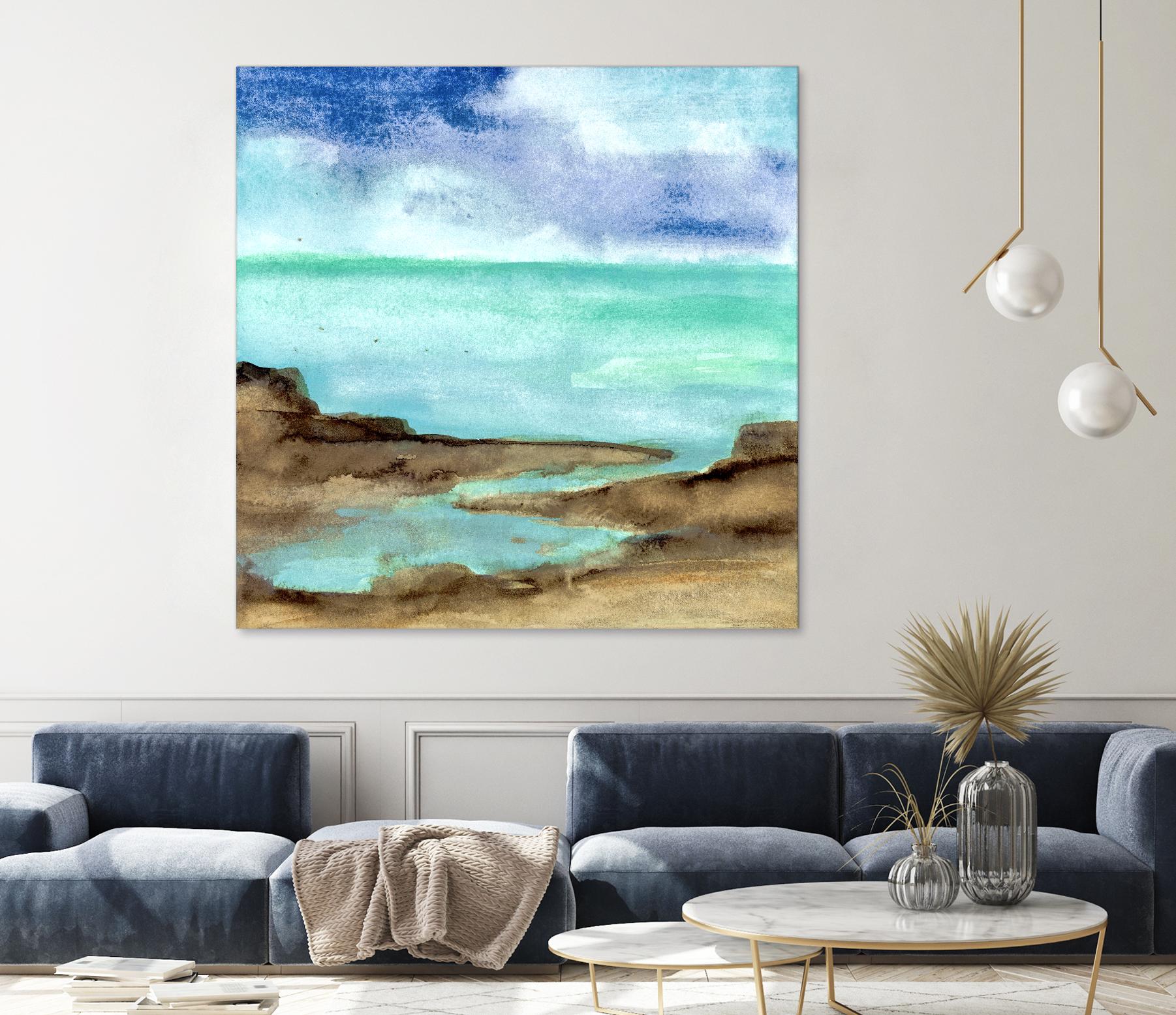 Shore VII by Chris Paschke on GIANT ART - blue sea scene