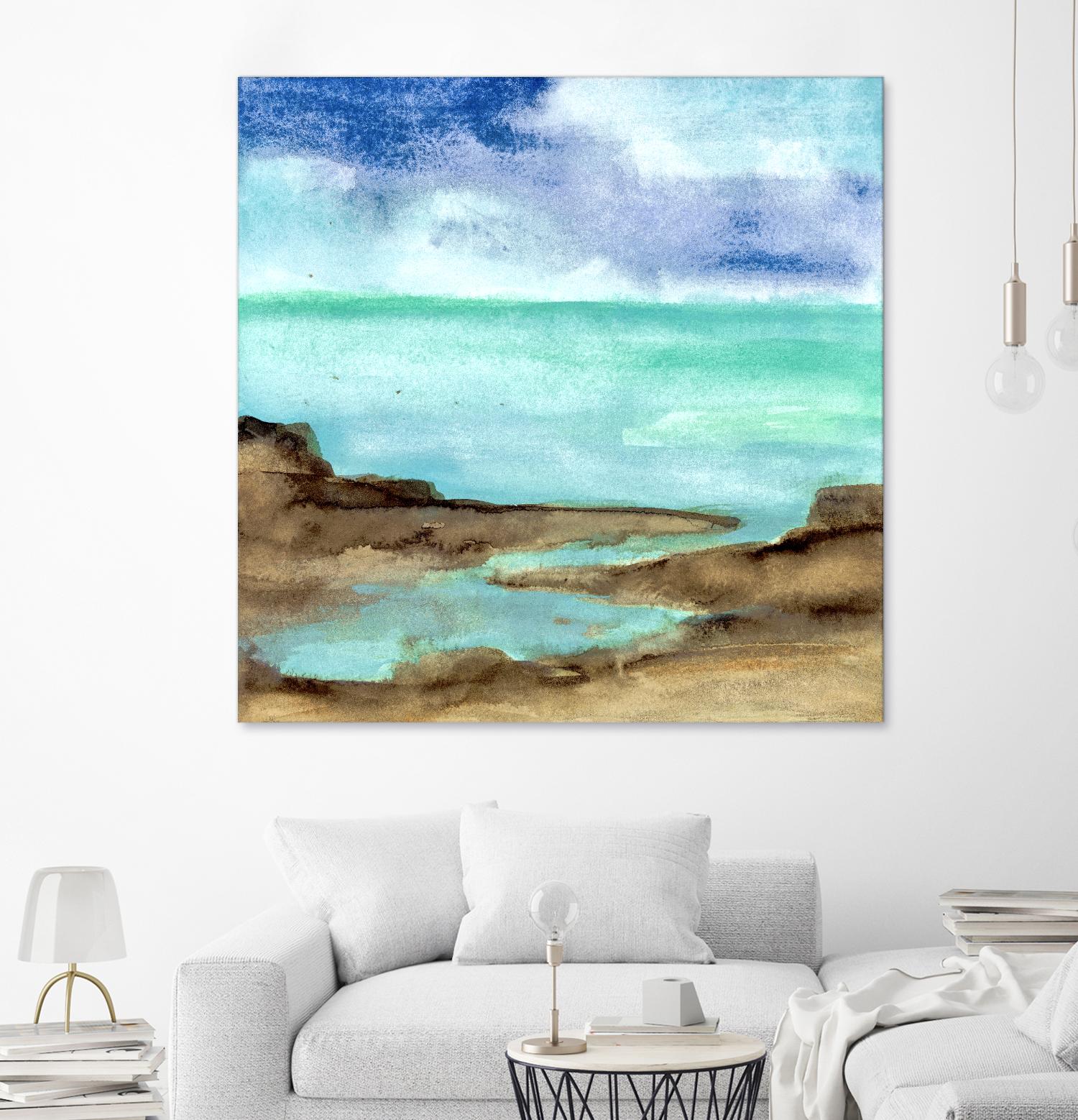 Shore VII by Chris Paschke on GIANT ART - blue sea scene