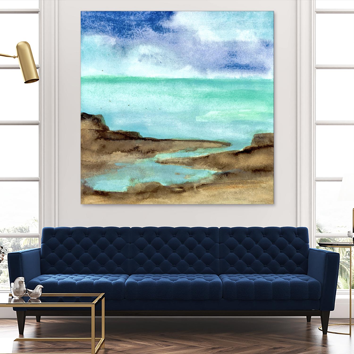 Shore VII by Chris Paschke on GIANT ART - blue sea scene