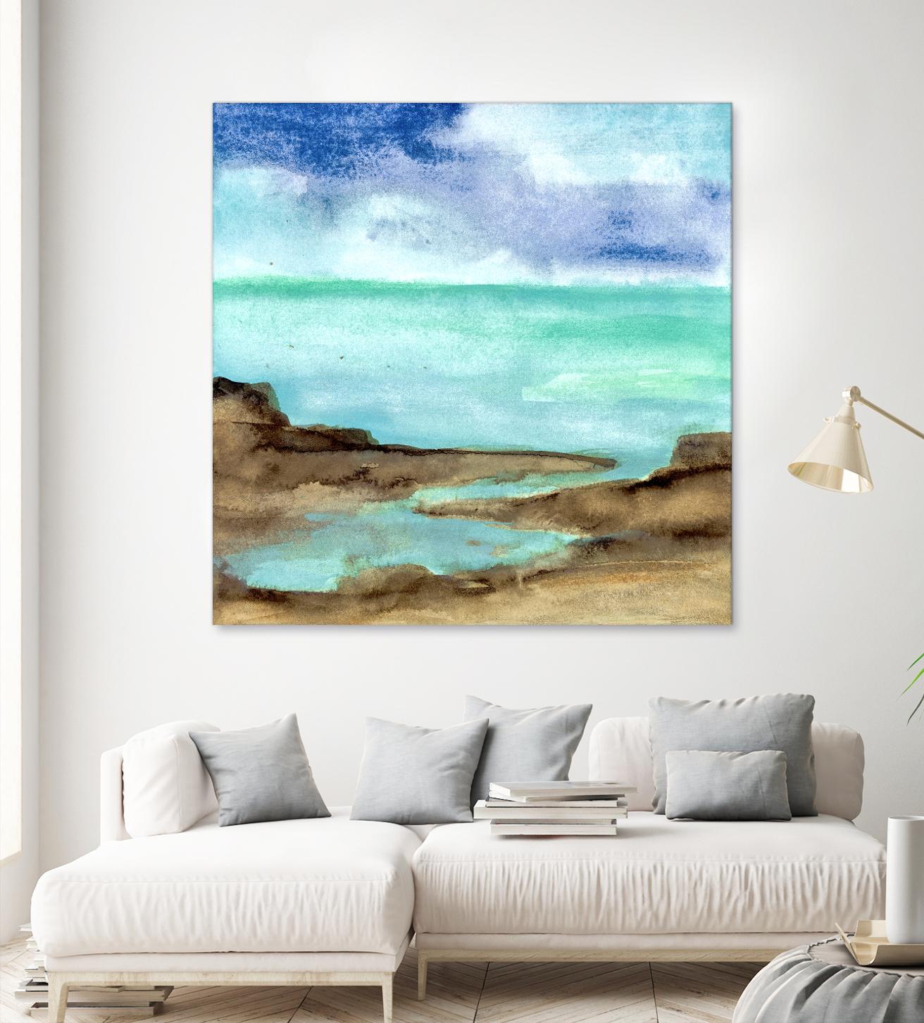 Shore VII by Chris Paschke on GIANT ART - blue sea scene