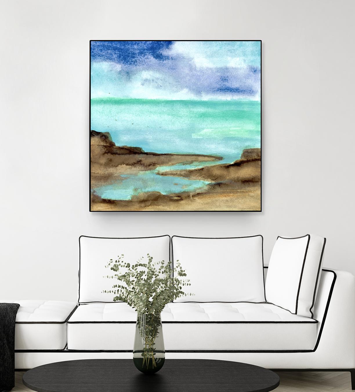 Shore VII by Chris Paschke on GIANT ART - blue sea scene