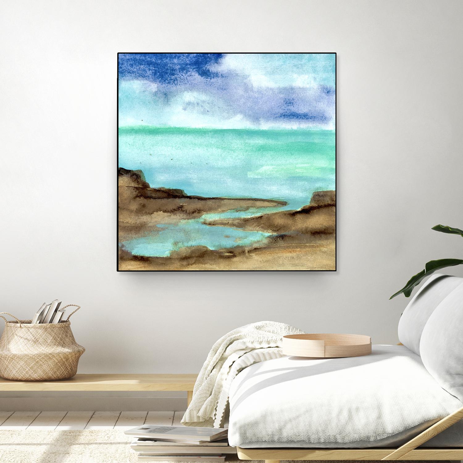 Shore VII by Chris Paschke on GIANT ART - blue sea scene