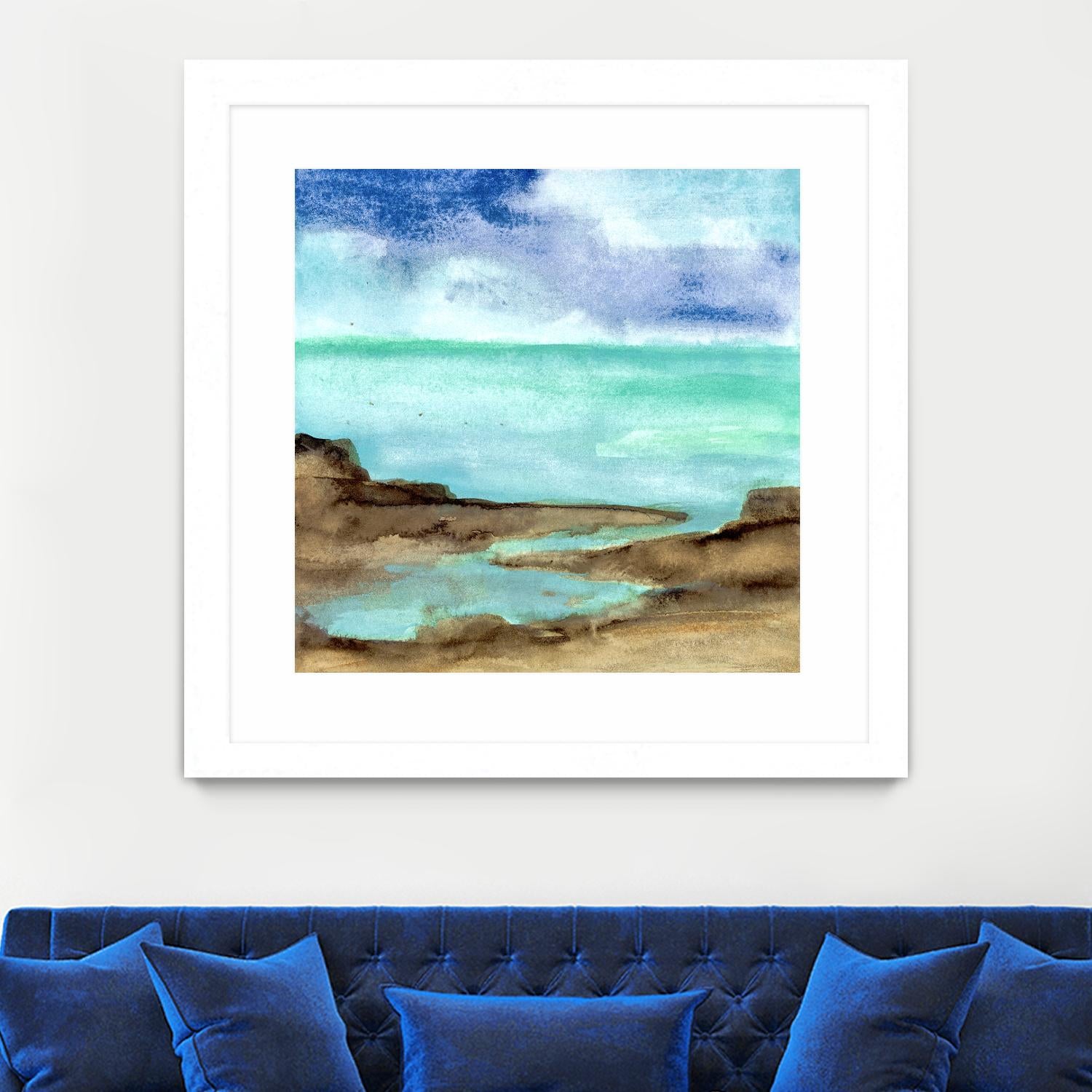 Shore VII by Chris Paschke on GIANT ART - blue sea scene